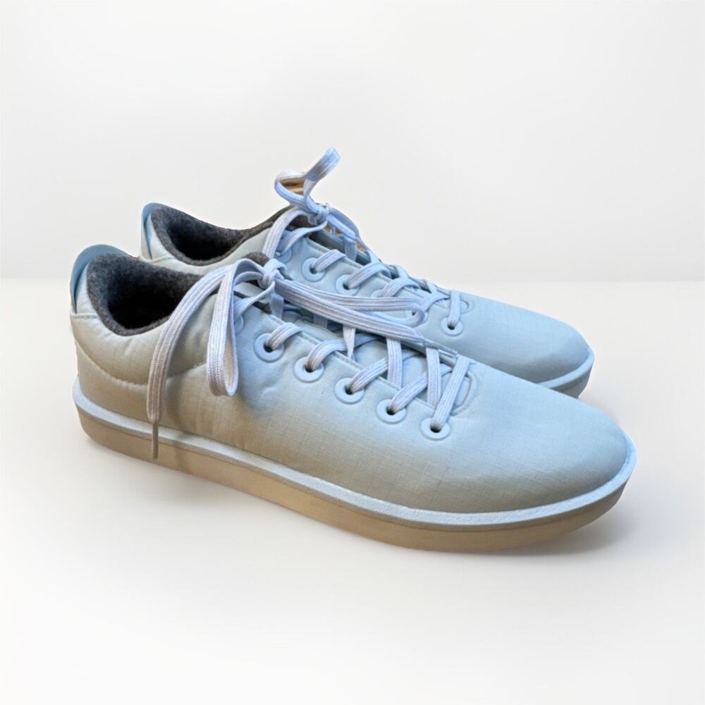 Allbirds WP M12 Light Blue Lace Up Low Top Men's Athletic Sneakers Solid Pattern